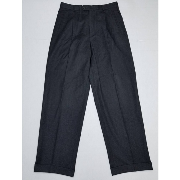 Zanella Dress pants double pleated Charcoal black - Picture 3 of 8